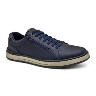 Imagem de Sapatenis Confortavel Masculino Tenis Casual Street Legitimo 37 a 44 cor Marinho-Masculino