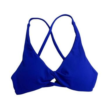 Imagem de Sutiã Esportivo Feminino Acolchoado Com Torção, Top Cropped Para Fitne