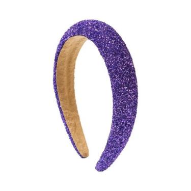 Imagem de Tiara Feminina Versátil De Moda Coreana Com Pedras Coloridas Brilhante