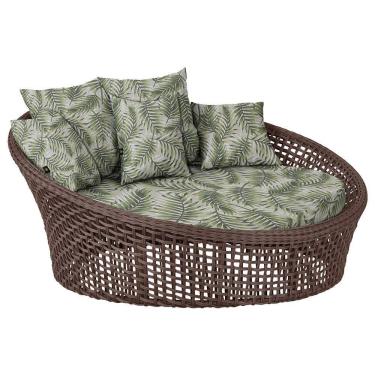 Imagem de Chaise Hungria Pintura Marrom Corda Náutica E5 Trama Marrom