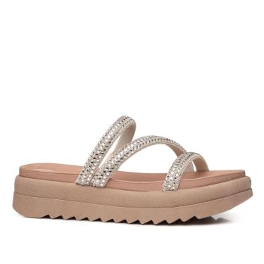 Imagem de Chinelo Pegada Feminino em Couro Cristal 234454-02-Feminino