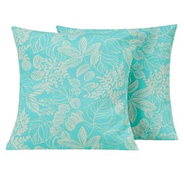 Imagem de Capa Almofada Atualle Gorgurão 1 Peça 45cm X 45cm 53% Algodão 47% Poliéster - Azul Claro