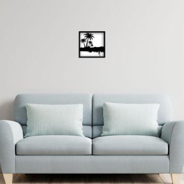 Imagem de Quadro Decorativo Pinheiros MDF Tropical Alto Relevo - Decoraset