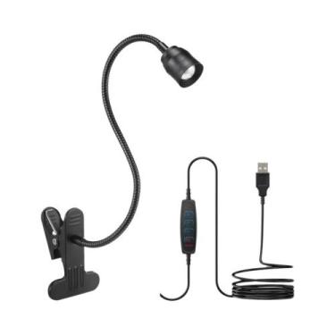 Imagem de Luz De Leitura LED Ajustável E Zoomável Com USB, Lâmpada De Livro Flex