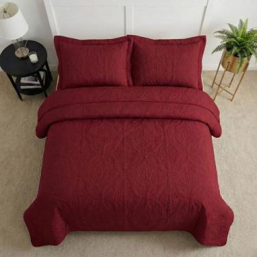 Imagem de Cobre Leito Solteiro Com Porta Travesseiro Dupla Face 02 Peças Toque M