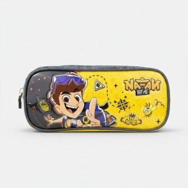 Imagem de Estojo Escolar Natan Por Ai Oficial Xeryus - Amarelo