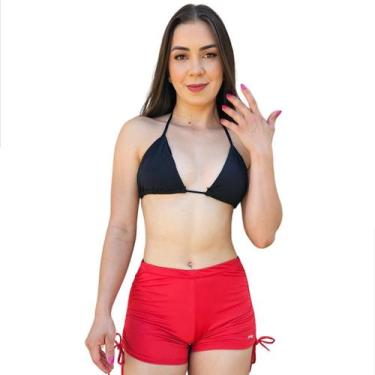 Imagem de Shorts Feminino Curto Shortinho Fitness Legguing Saída Praia Cintura A