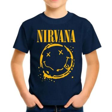 Imagem de Camiseta Camisa Infantil Juvenil Banda de Rock Nirvana MD6 - Casetal, 