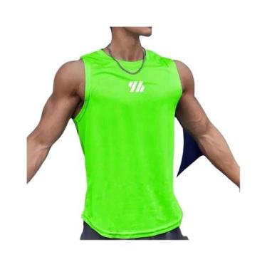 Imagem de Camiseta Regata Masculina De Malha Sem Mangas Para Academia, Verão, Al