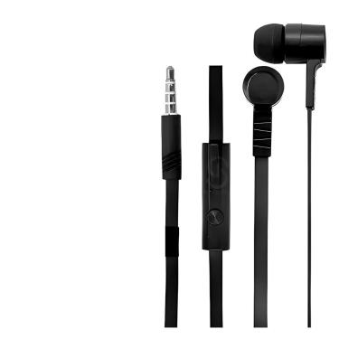 Imagem de Fone Intra-auricular Microfone Anti-ruído Com Fio preto