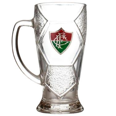 Imagem de Caneca Vidro Bola Futebol 630ml - Fluminense-Unissex