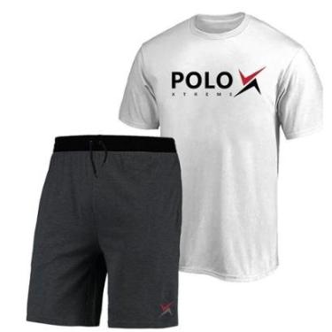 Imagem de Kit Camiseta Algodão + Bermuda Masculina Moletom Dia a Dia-Masculino