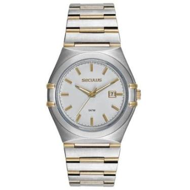 Imagem de Relógio Seculus Social Bicolor Masculino 44269GPSVBA2-Masculino