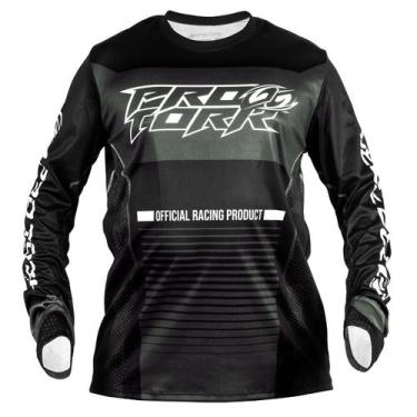 Imagem de Camisa Motocross Infantil Pro Tork Insane In Black 2026, Preto, 6