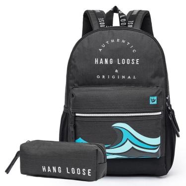 Imagem de Mochila Hang Loose + Estojo Hang Loose Kekoa Resistente Espaçosa 19 Litros-Masculino
