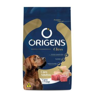 Imagem de Ração Origens Class Cães Adultos sabor Carne e Frango 15 Kg