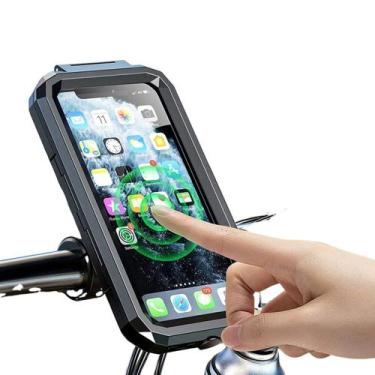 Imagem de Suporte de celular para moto e bicicleta a prova dagua tomate mtg-016d