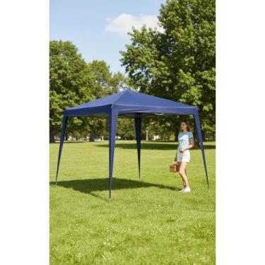 Imagem de Gazebo Azul 3x3m Polietileno Desmontável Proteção UV - Congratulations