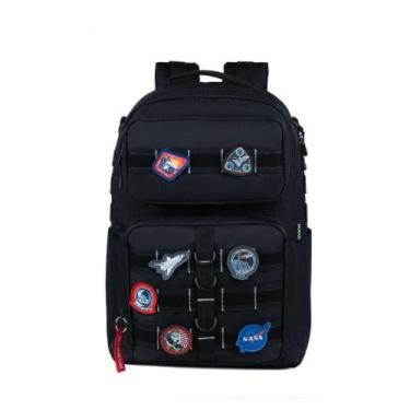 Imagem de Mochila Escolar Masculina Espacial Nasa Preta - Bagaggio, U, Preto