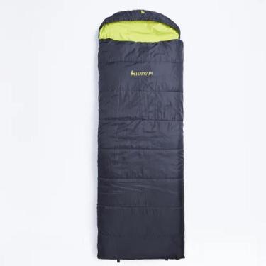 Imagem de Saco De Dormir Camping Allpa 2 Em 1 Vira Cobertor 220x70cm, Preto, Ver
