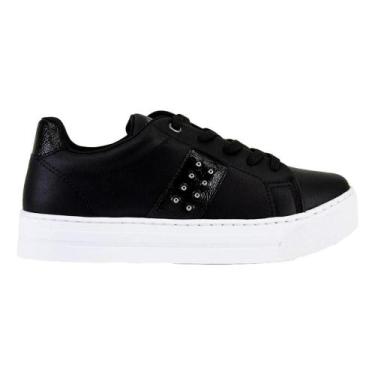 Imagem de Tênis ramarim flatform feminino 2593121, Preto, Branco, 37