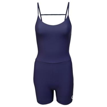 Imagem de Macaquinho Slim Com Alças Finas Colcci Sport - M, Azul speed, M