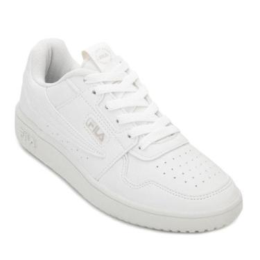 Imagem de Tênis Fila ACD Classic e Meia FL23, 37, Branco, Prata