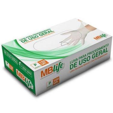 Imagem de Luva latex com po g mblife 100un