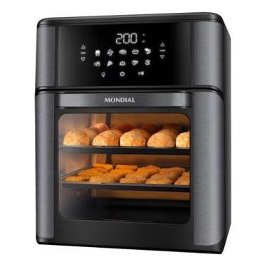 Imagem de Fritadeira Elétrica Afon-12l-Bg Forno Oven 12 Litros Preto Mondial, 11