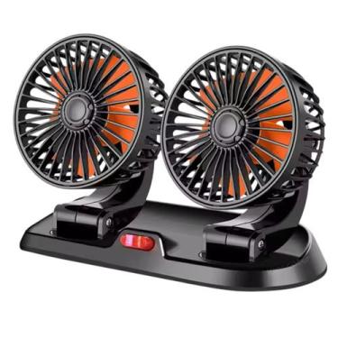 Imagem de Ventilador Mesa Duplo Usb Escritorio Carro Automotivo Escrivaninha Hom
