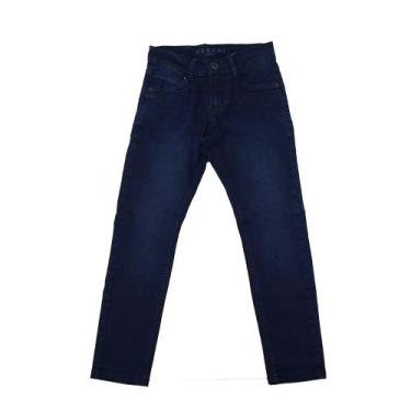 Imagem de Calça Jeans Infantil Masculina Ogochi Skinny Azul-Escura - 002496, 06