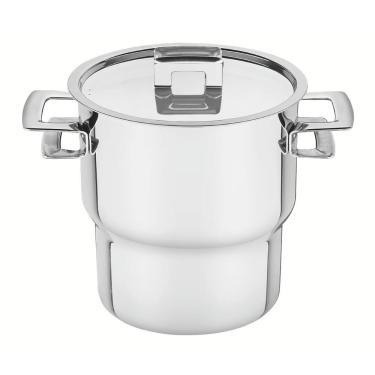 Imagem de Cuscuzeira Brava para Preparo de Cuscuz em Aço Inox com Tela Perfurada e Tampa 2,1L Prata Tramontina