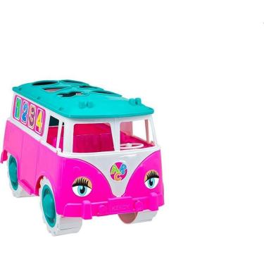 Imagem de Brinquedo Educativo Kombica Dora Educativa com 6 Peças de Encaixar para Crianças a Partir de 12 Meses Kendy Brinquedos