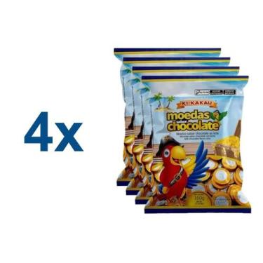 Imagem de Moeda de Chocolate Ki Kakau C/ 43u 160g - 4 Pacotes