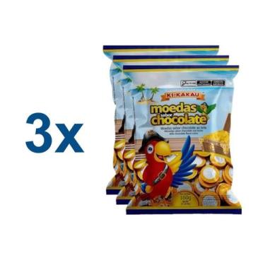 Imagem de Moeda de Chocolate Ki Kakau C/ 43u 160g - 3 Pacotes