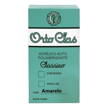 Imagem de Resina Acrílica Orto Clas Ecológica 80g. Clássico, Amarelo AM