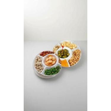 Imagem de Petisqueira Coração 4 Divisões Melamina 27cm - Congratulations Store