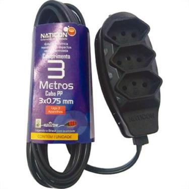 Imagem de Ext Naticon Pp 0,75 03Mt 2P+T10A Preto