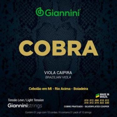 Imagem de Encordoamento Para Viola Aço Leve Série Cobra Giannini GESVL