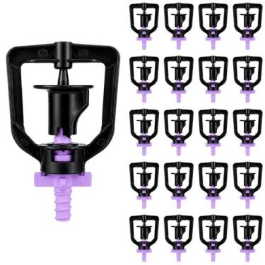 Imagem de 30 Microaspersor Roxo 88lph Bocal Cruz Bailarina Giratório Sistema de 