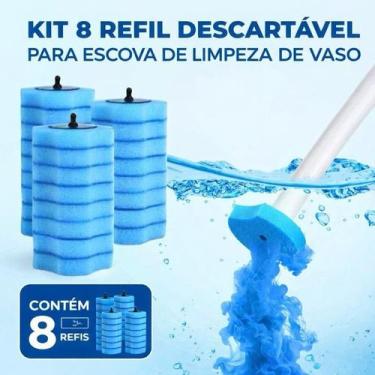 Imagem de Refil para Escova de Limpeza Sanitária Unidades Descartável - oem, 8 R