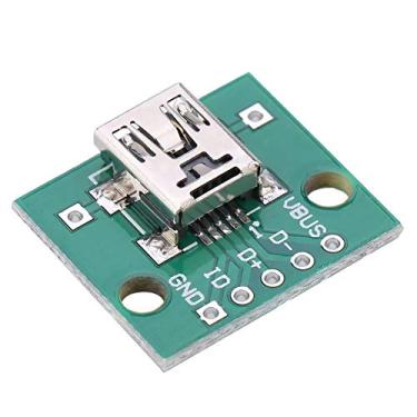 Imagem de Mini placa adaptadora USB para DIP, 10 peças mini placa USB breakout 5P para placa PCB de 2,54 mm, suplemento de alimentação USB DIY