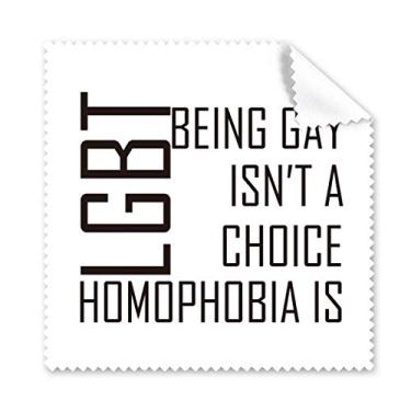 Imagem de LGBT Pano de limpeza de óculos com bandeira de arco-íris Escolha ou Não Bandeira do Arco-íris 5 peças