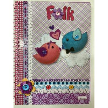 Imagem de Caderno 10 Matérias Folk Cadersil