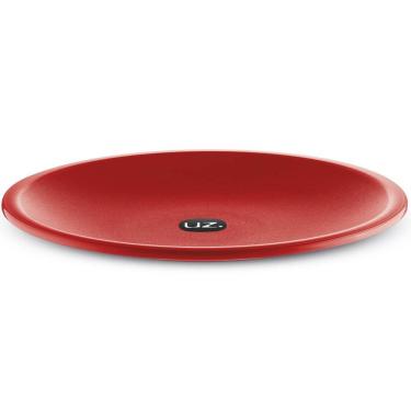 Imagem de Prato Plástico Redondo Refeição Vermelho Resistente 26cm Raso