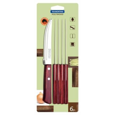 Imagem de Conjunto Facas Churrasco 6 Peças Polywood Tramontina 21100675