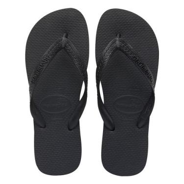 Imagem de Chinelo Havaianas Top Masculino Feminino Original - Cores-Preto-45/46