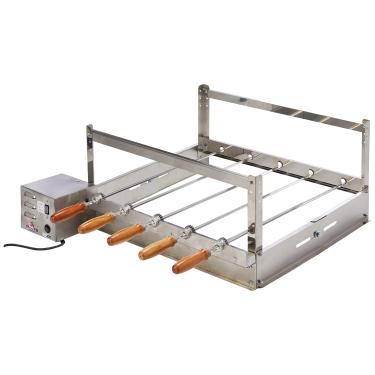 Imagem de Progás, P38140, Churrasqueira Rotativa Assador Carne Elétrico Pirogas Bivolt, cor Inox, Aço