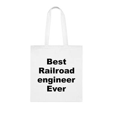 Imagem de Bolsa Tote Engenheiro Ferroviário, Melhor Sacola Engenheiro Ferroviário de todos os tempos, Presente Engenheiro Ferroviário, Bolsa de Ombro Engenheiro Ferroviário, Bolsas Reutilizáveis,