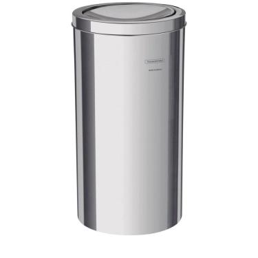Imagem de Lixeira Com Tampa Basculante Swing Aço Inox 20L